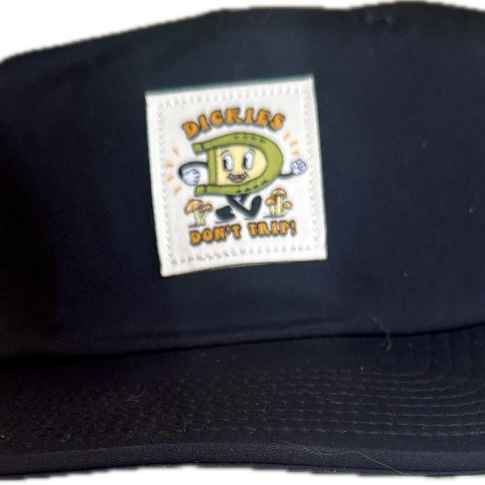 Dickies Black Hat with Logo Patch